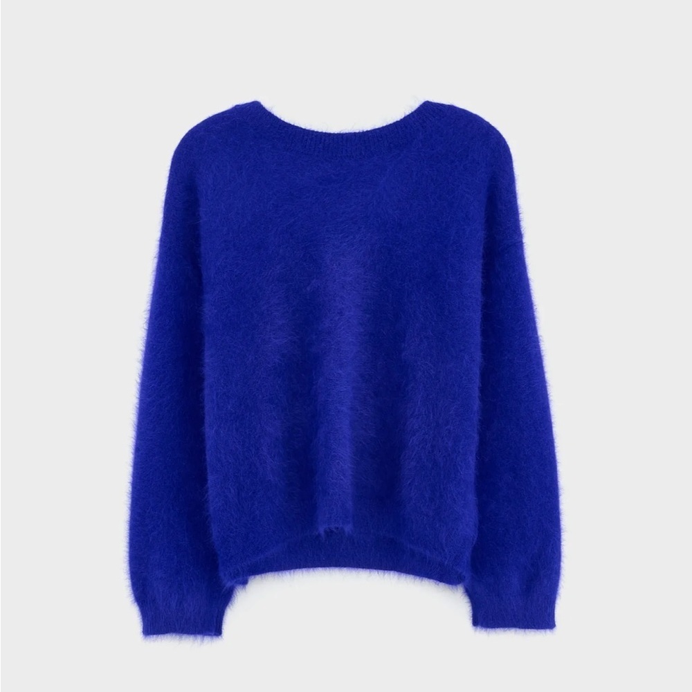 bellerose DATHE ANGORA-BLEND SWEATER Purple Women’s Size 4 Oversized - Picture 6 of 10